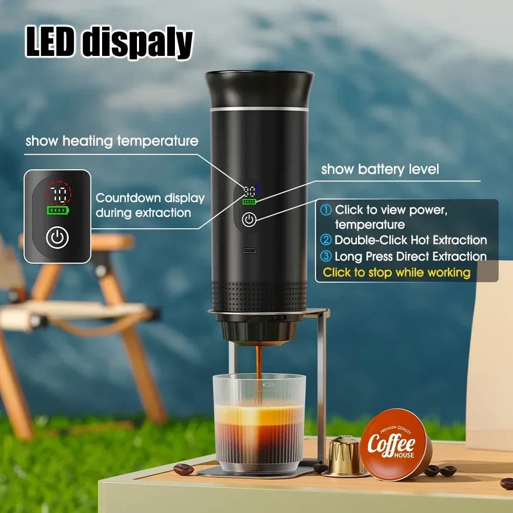 Macchina da caffè espresso portatile 3-in-1