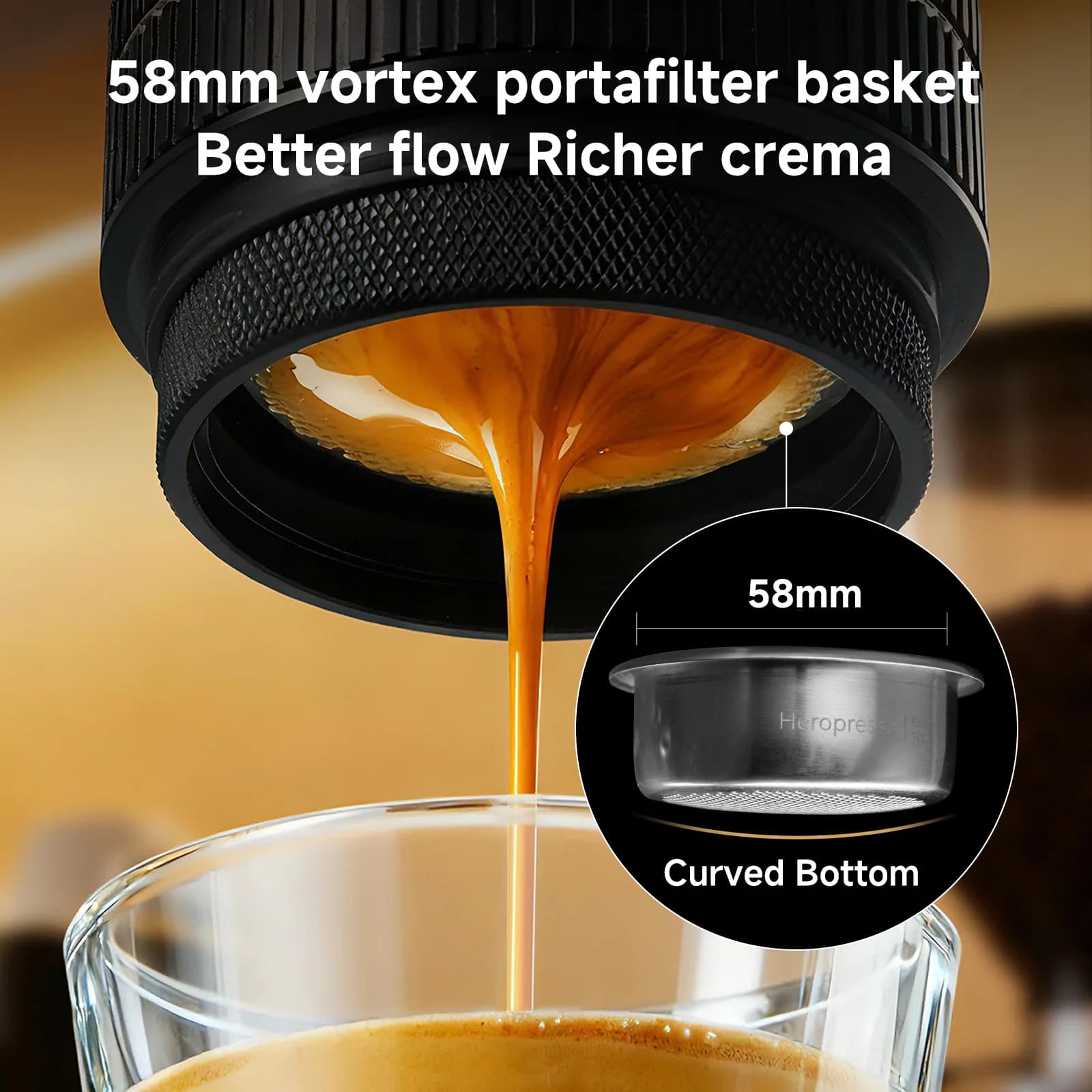 Macchina da espresso portatile 20 bar 58mm