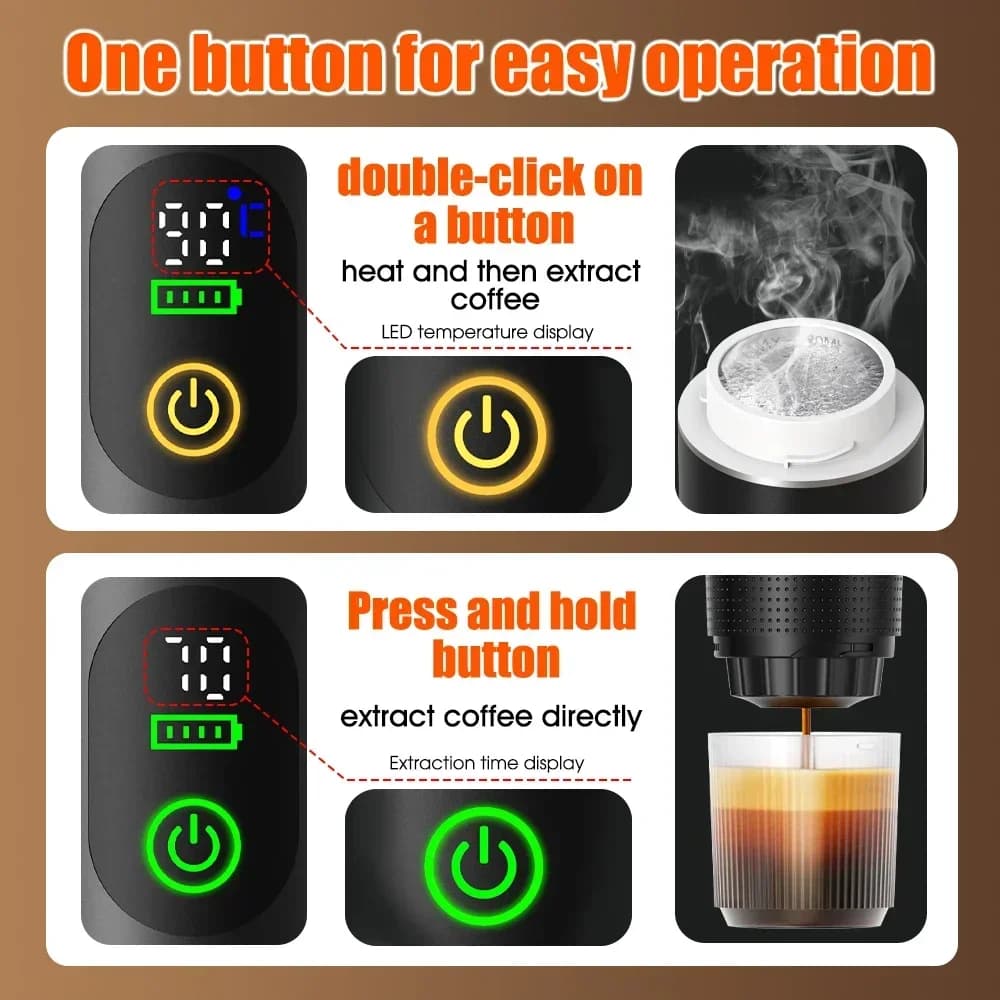 Macchina da caffè espresso portatile 3-in-1