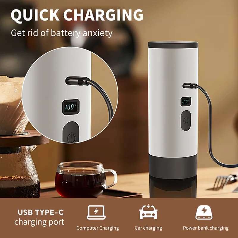 Macchina da caffè elettrica portatile 7800mAh