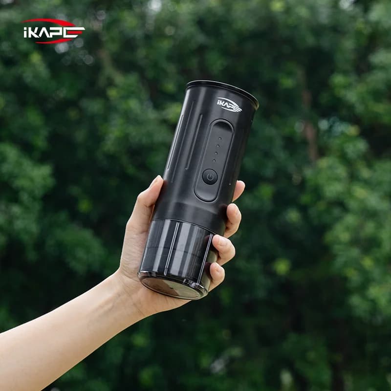 Macchina da caffè manuale portatile per capsule e caffè macinato