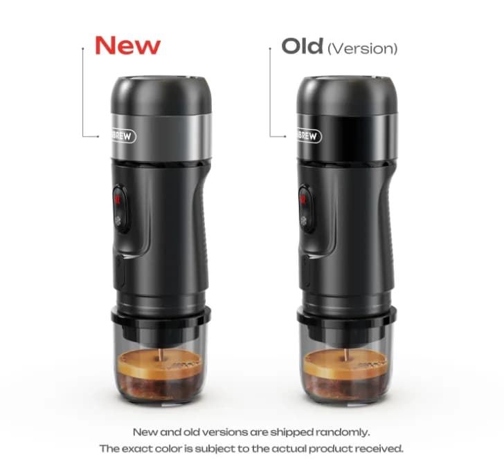 Macchina da caffè portatile per capsule e caffè macinato